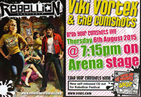 Viki Vortex & the Cumshots - Rebellion Festival, Blackpool 6.8.15